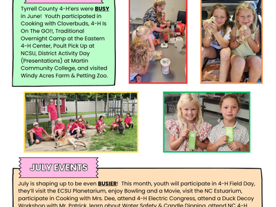 Flyer for July's Newsletter