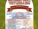 Montgomery County Agricultural & Craft Fair & Chicken Show — Sept 5, 4–7 pm, 200 Glen Rd, Troy NC