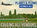 Planes and Plows Vendor announcement