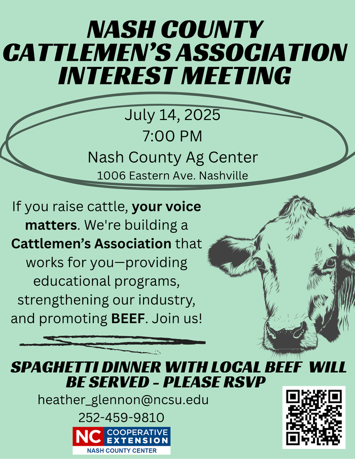 Cattleman's Association interest Meeting Flyer.