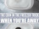 Coin in the Freezer trick to check if power went out while you were away