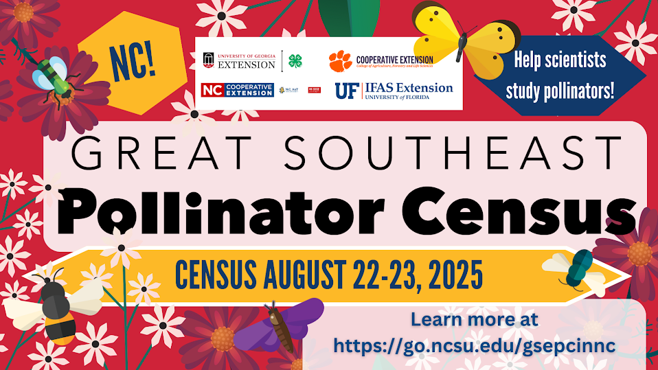 Great Southeast Pollinator Census, August 22-23, 2025