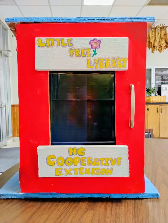 Little Free Library inside the N.C. Cooperative Extension.