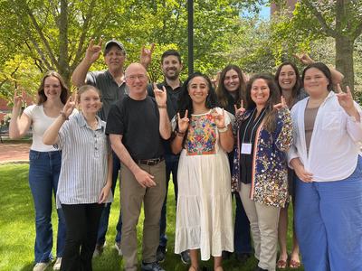 Photo of NC State group at BEST. From left to right: Delany Serpan, Savannah Moore, Kurt Smith, Robert Bardon, Jameson Boone, Sonia Preisser Rubio, Sarah Cain, Jenn Fawcett, Clarisse Owens, and Ann Morgan Hawthorne. Not pictured: Carla Barberi and Renee S