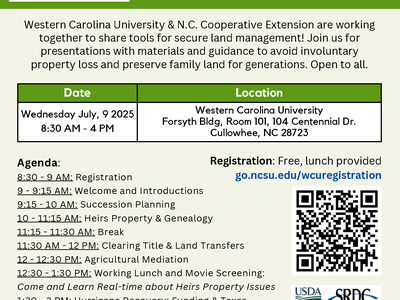 July 9th Farm Succession and Mediation Workshop