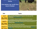 NC State Forage & Grassland 2025 Webinar Series, one session monthly Jul–Oct; Jul15 Aug20 Sep17 Oct8