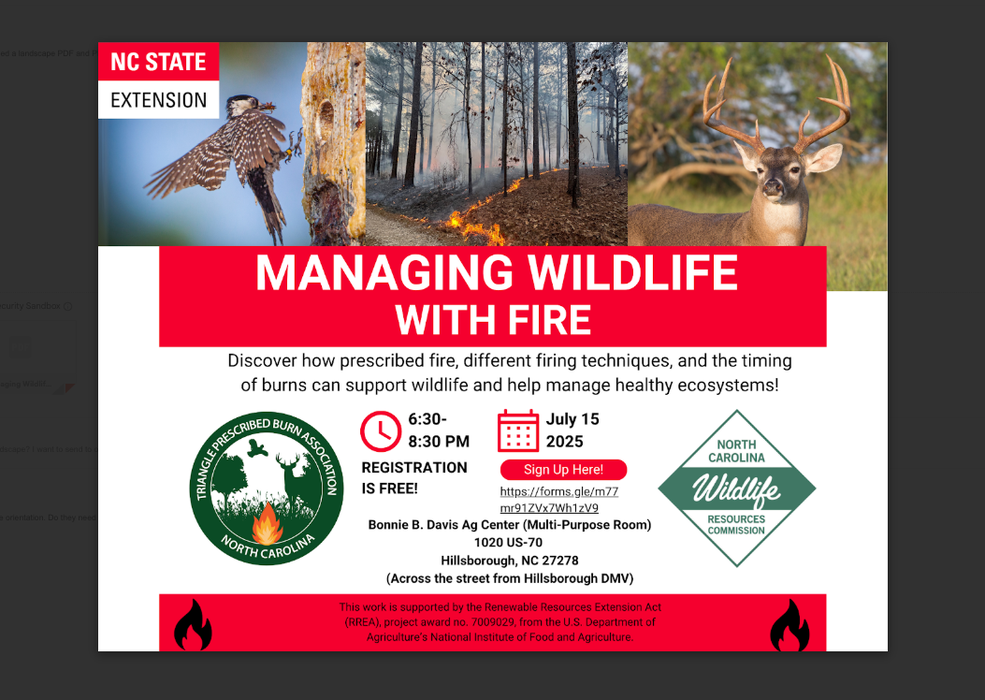 Managing Wildlife with Fire, discover how prescribed fire, different firing techniques, and the timing of burns can support wildlife and help manage healthy ecosystems!