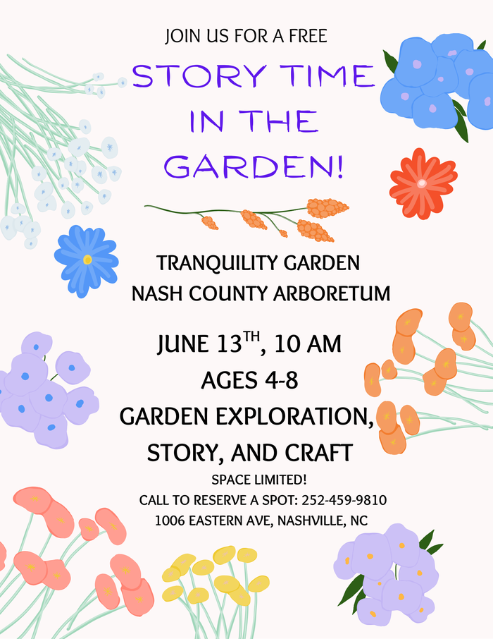 Join us for a free story time in the garden!