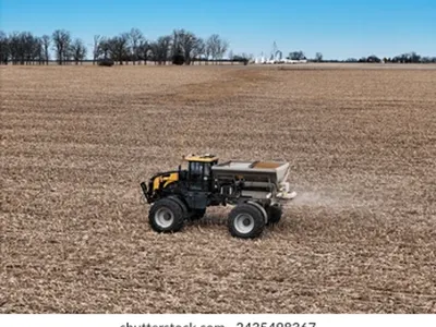 tractor in field