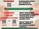 flyer for tomato canning