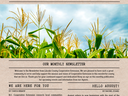 Lincoln County Cooperative Extension newsletter cover titled "NEWSLETTER" with cornfield, August 2025