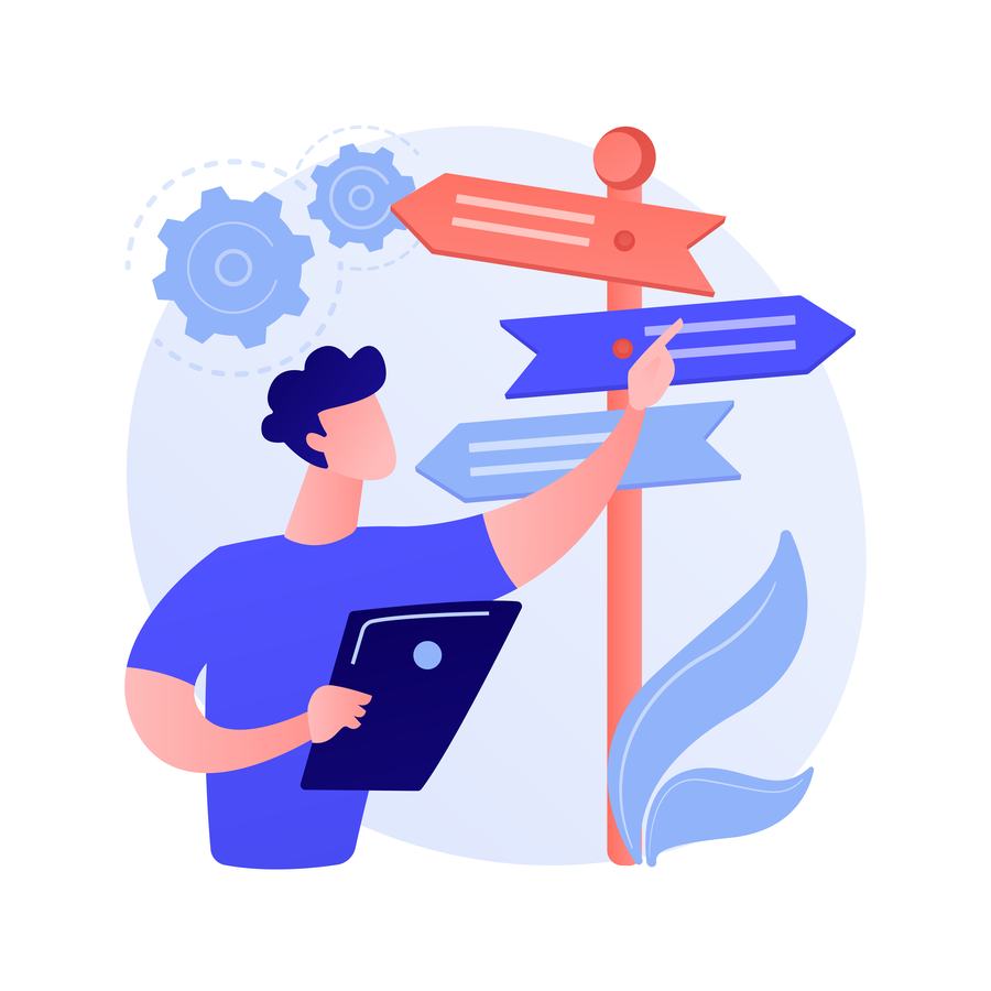 Vector image about the implementation phrase of ADDIE model