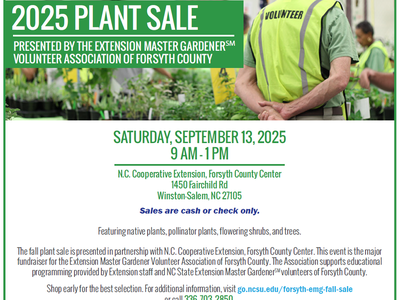Fall plant sale flyer 2025