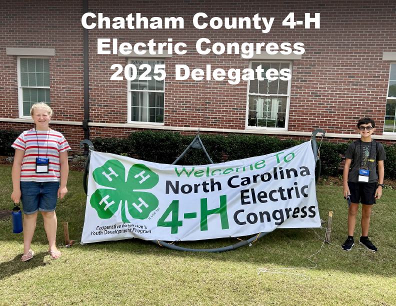 Chatham County 4-H Electric Congress 2025 Delegates