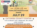 Join us for a Farmland Preservation dinner July 29 at the Catawba County Center.