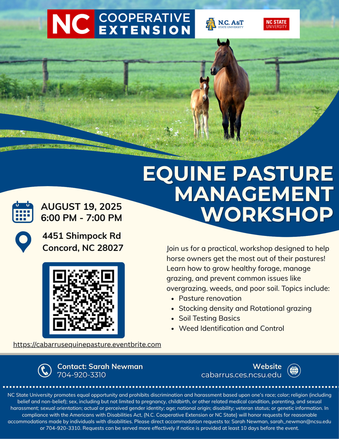 Equine Pasture Managment Flyer