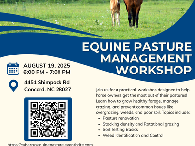 Equine Pasture Managment Flyer
