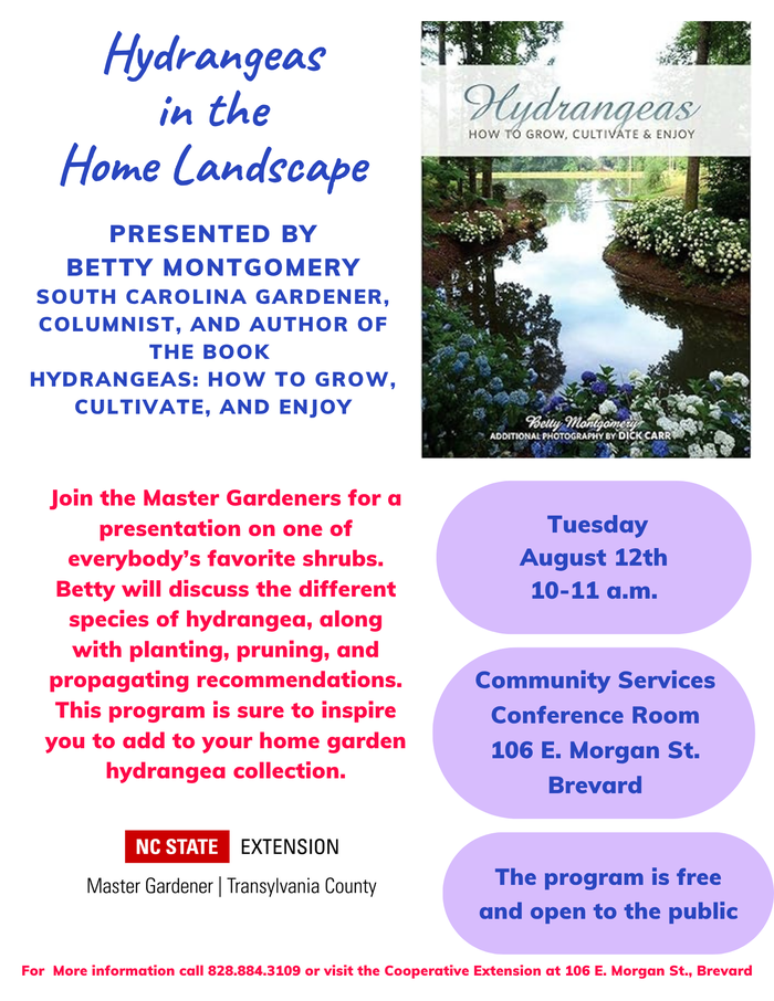 EMG Program on Hydrangeas fllyer