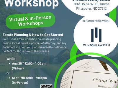 Estate Planning Workshop Flyer