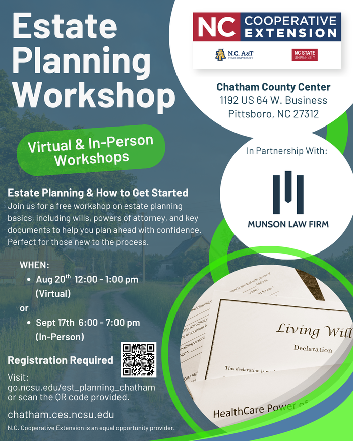 Estate Planning Workshop Flyer