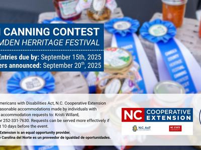 Picture of canned goods with contest date