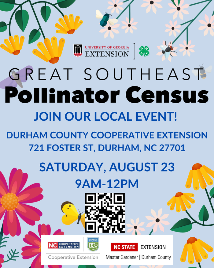 Great Southeast Pollinator Census, Join our local Event!