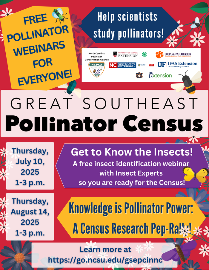 Great Southeast Pollinator Census flier