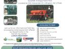 Harnett County Agriculture Center rental equipment showcase flyer — July 29, 2025, 10am–12pm