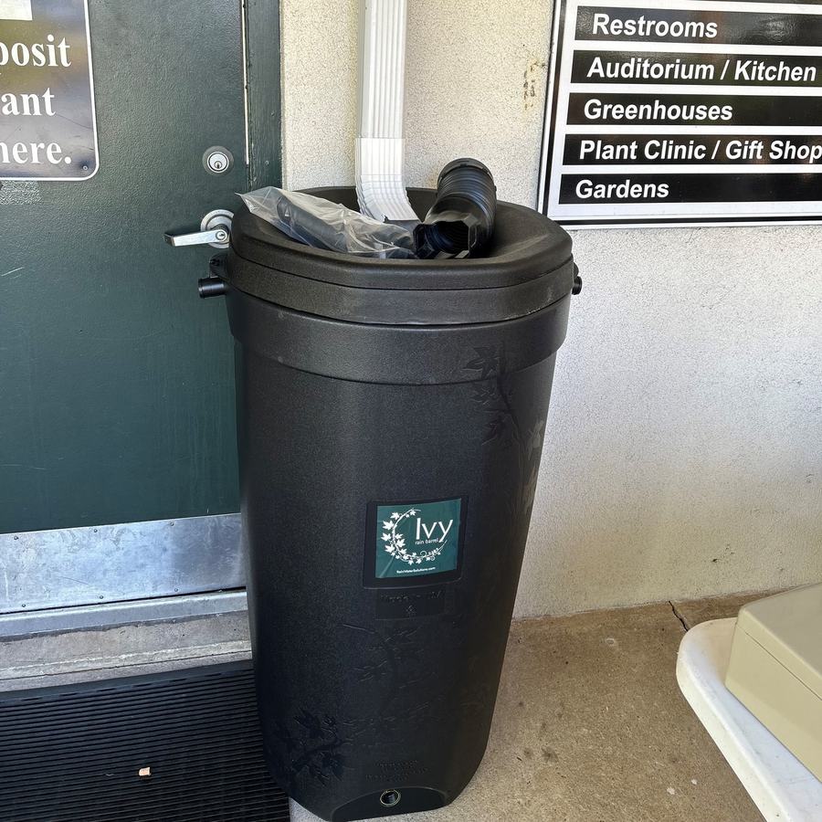Rain Barrel from NHC Soil and Water Sale at the NHC Arboretum