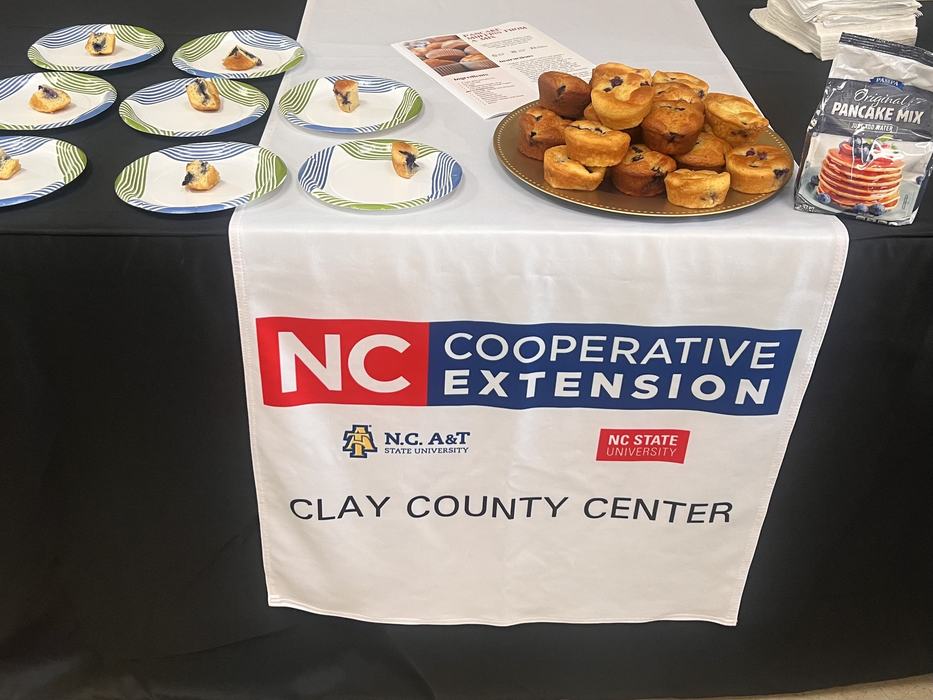 Muffin display and taste test.