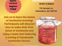 Kombucha 101 workshop July 17, 2025 10:00–11:00am; 79 Carmel Ln, Columbus NC; $10