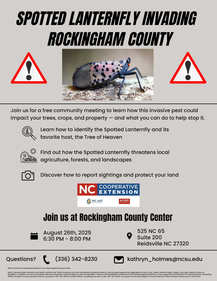 Spotted Lanternfly Invading Rockingham County