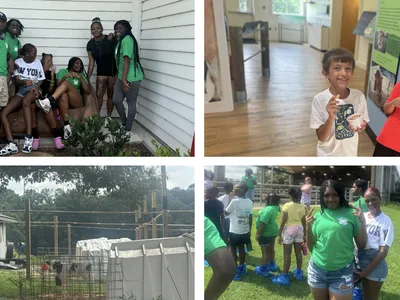 COLLAGE OF 4HERS ENJOYING TIME ON A DAIRY FARM