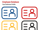 Icons to represent employee profiles in XEMP
