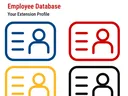 Icons to represent employee profiles in XEMP