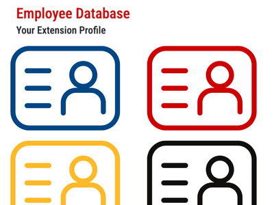 Icons to represent employee profiles in XEMP