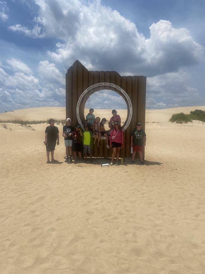 4-H youth at a state park learning about nature