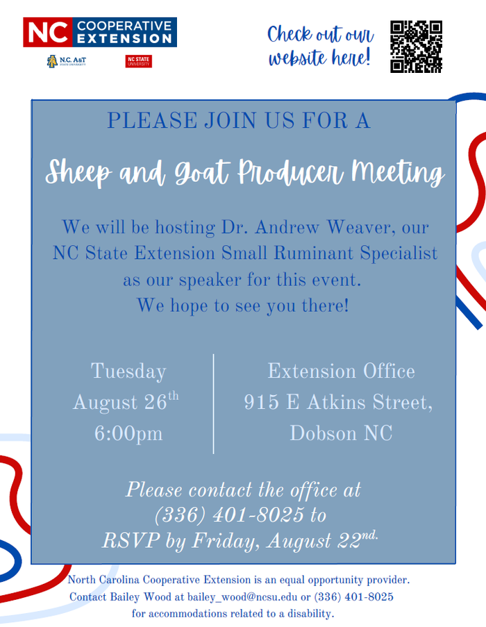 Flyer with meeting information