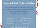 Flyer with meeting information