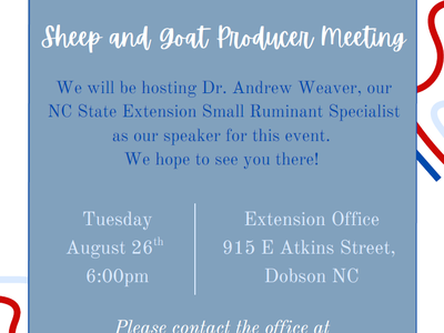 Flyer with meeting information