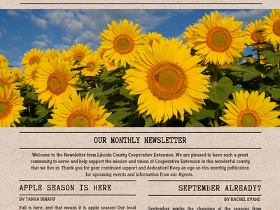 Cover Page of September 2025 Newsletter