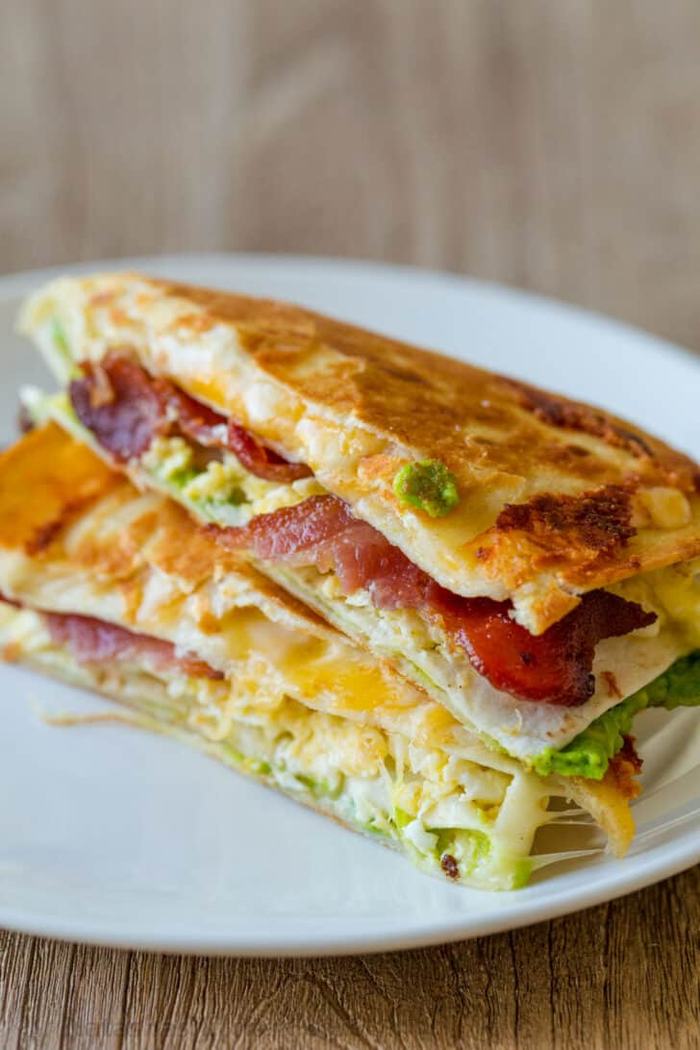 Breakfast Tortilla Wrap Fold