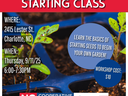 Cool Season Seed Starting Class Flyer