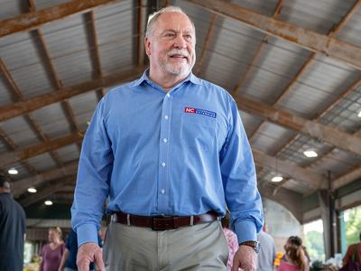 NC State Extension Director David Monks at the State Farmers Market in Raleigh.