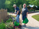 Image features Extension Master Gardener Volunteers in the Discovery Gardens.