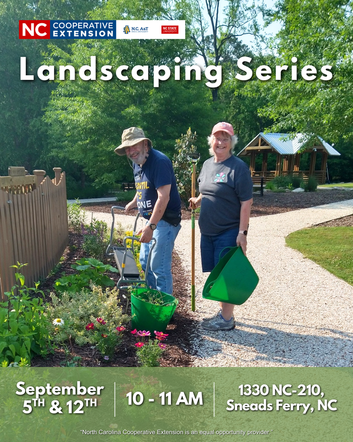 Image features Extension Master Gardener Volunteers in the Discovery Gardens. 