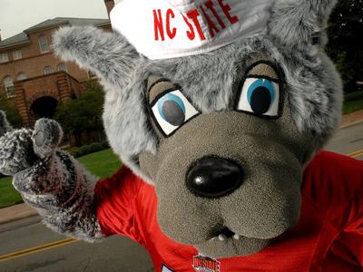 NC State mascot Mr. Wuf