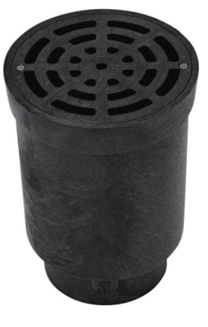 A drain cap to be attached to a dry well. 