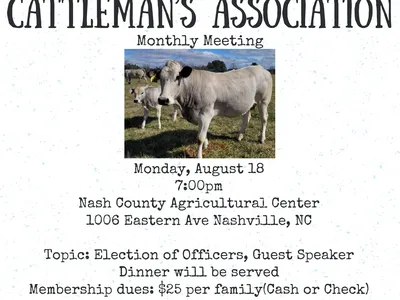 August Cattlemens Meeting Flyer