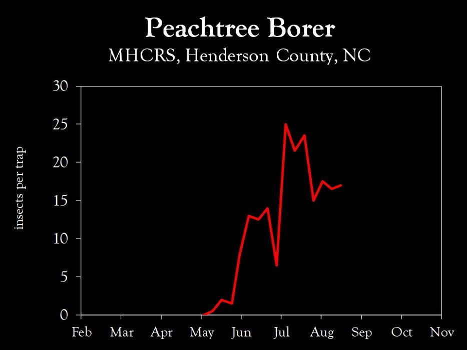 Chart showing insect population trends